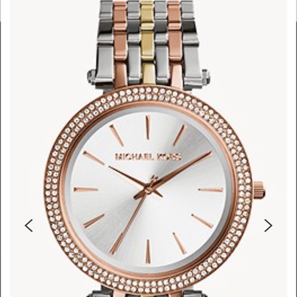 Michael Kors tri-gold watch with original box!